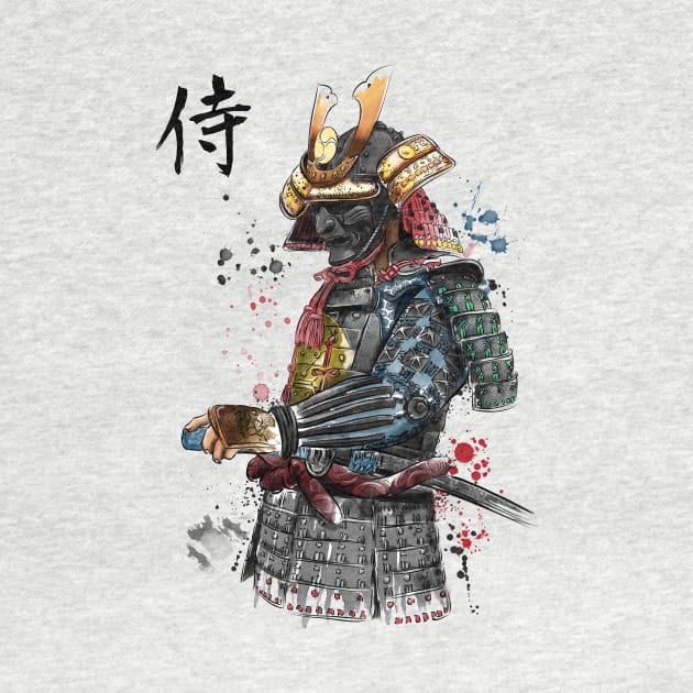 Samurai Watercolor by DrMonekers